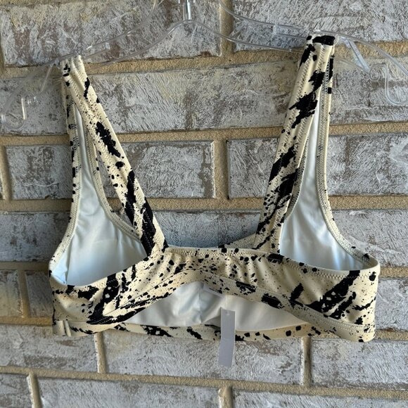 Madewell Balconette Bikini Top in Speckled Tiger Women's Size L. - Picture 2 of 6